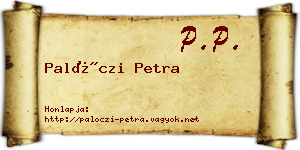 Palóczi Petra névjegykártya